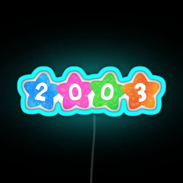 Kidcore 2003 RGB Neon Sign