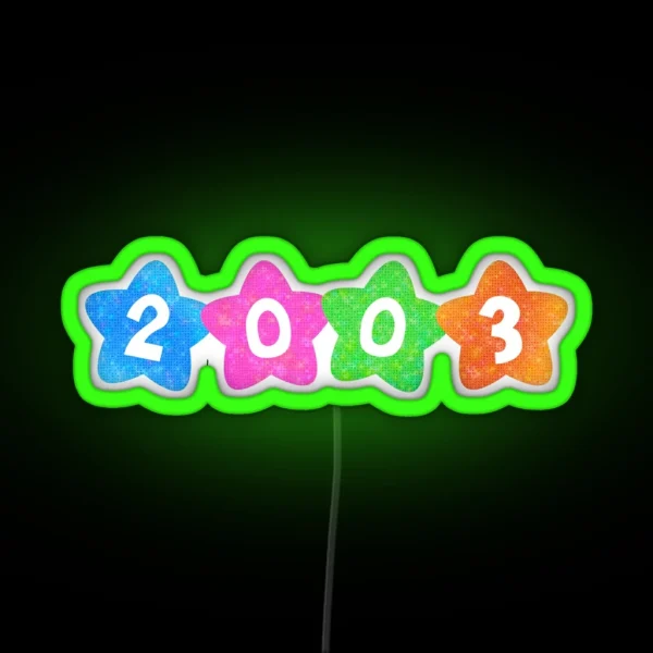 Kidcore 2003 RGB Neon Sign