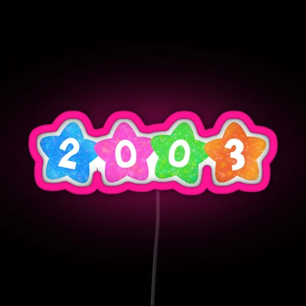 Kidcore 2003 RGB Neon Sign