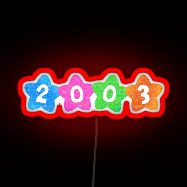 Kidcore 2003 RGB Neon Sign
