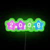 Vintage kid core retro style 2006 RGB neon lighting decoration