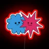 Kiki & Bouba whimsical neon light decor for bedrooms.