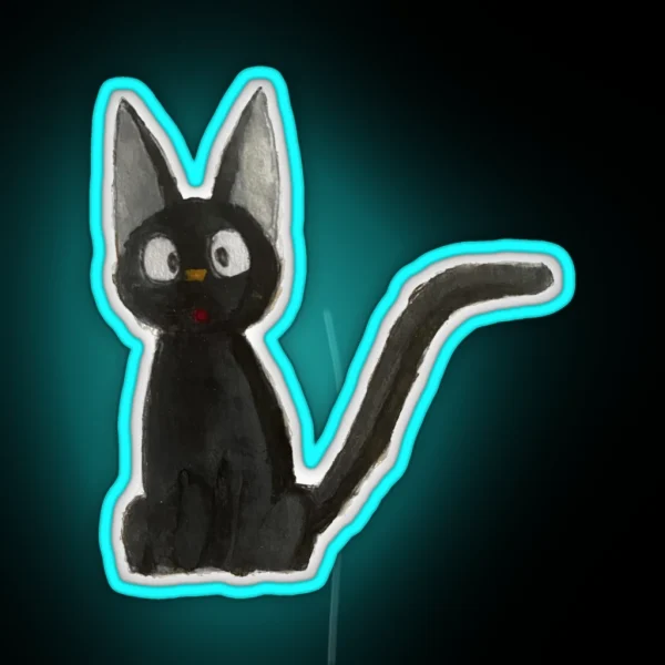 Kiki S Delivery Service Jiji Watercolor RGB Neon Sign