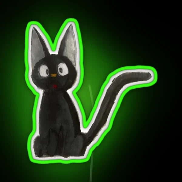 Kiki S Delivery Service Jiji Watercolor RGB Neon Sign