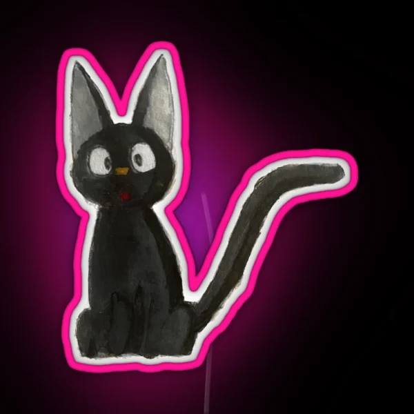 Kiki S Delivery Service Jiji Watercolor RGB Neon Sign