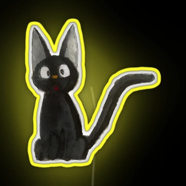 Kiki S Delivery Service Jiji Watercolor RGB Neon Sign