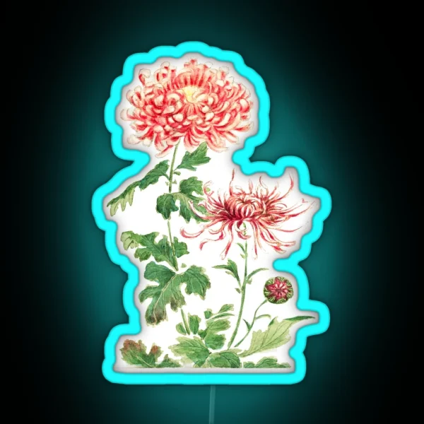 Kiku Chrysanthemum RGB Neon Sign