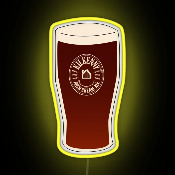 Kilkenny Irish Cream Ale Pint RGB Neon Sign