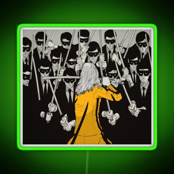 Kill Bill Concept Art RGB Neon Sign
