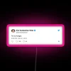 Customizable Kim K inspired RGB neon led wall sign art
