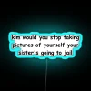 Eye-catching RGB Neon Sign with Sarcastic Humor for Your Bedroom