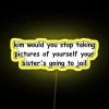 Customizable RGB Neon Sign with Humorous Photo Display Joke Gift