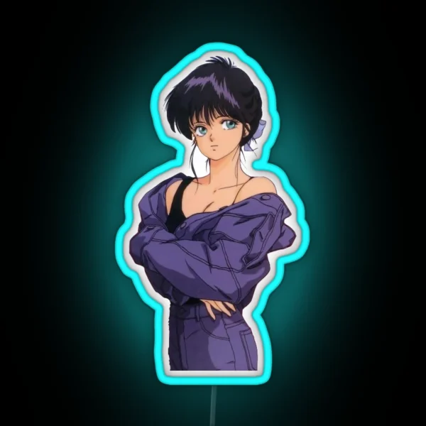 Kimagure Orange Road Madoka 90s Anime Girl RGB Neon Sign
