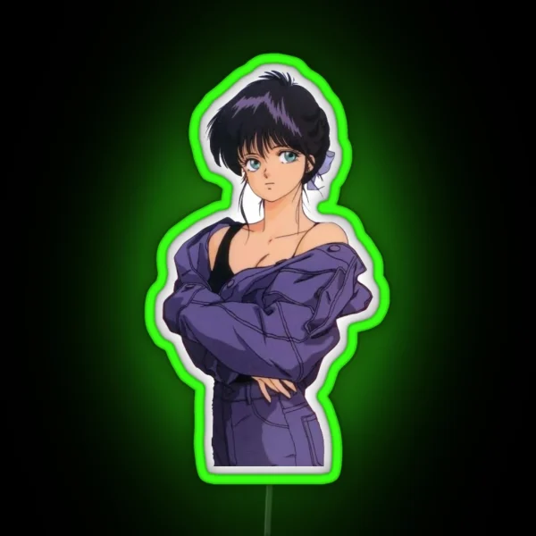 Kimagure Orange Road Madoka 90s Anime Girl RGB Neon Sign