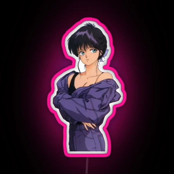 Kimagure Orange Road Madoka 90s Anime Girl RGB Neon Sign