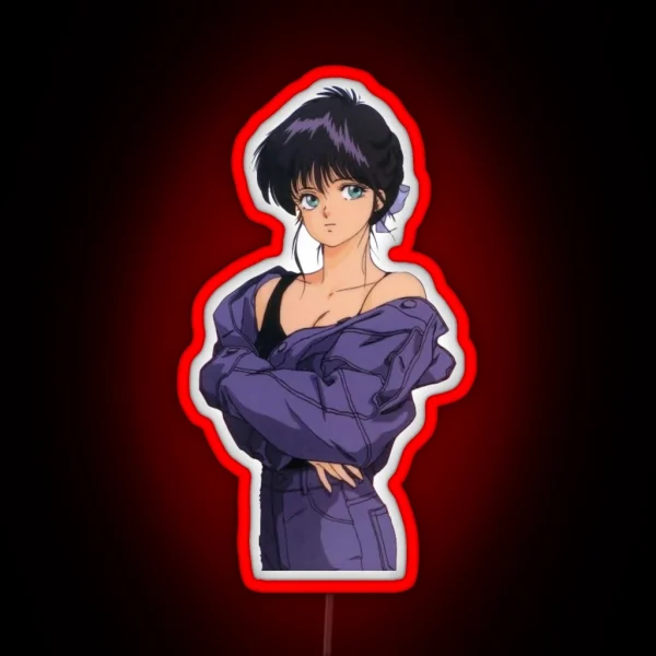 Kimagure Orange Road Madoka 90s Anime Girl RGB Neon Sign