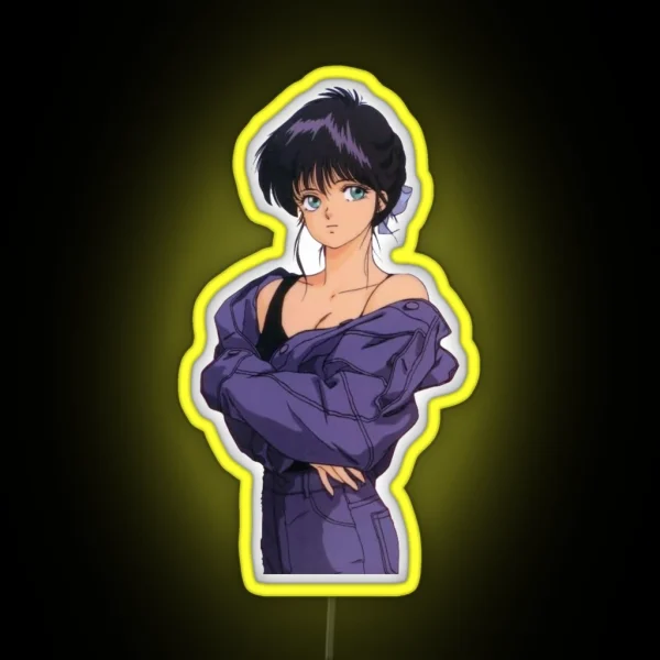Kimagure Orange Road Madoka 90s Anime Girl RGB Neon Sign
