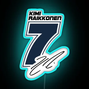 Kimi Raikkonen RGB Neon Sign