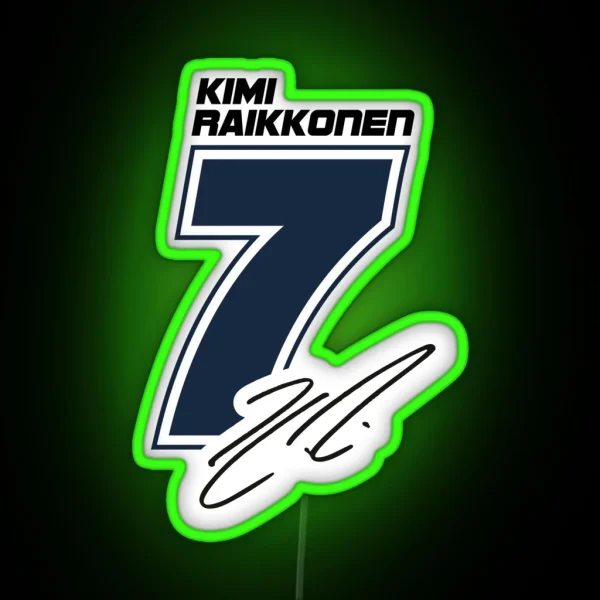Kimi Raikkonen RGB Neon Sign