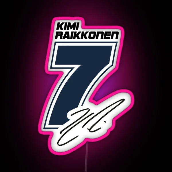 Kimi Raikkonen RGB Neon Sign