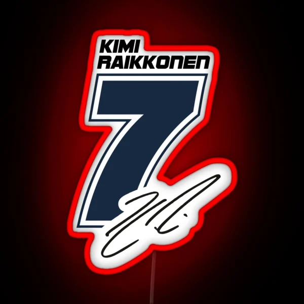 Kimi Raikkonen RGB Neon Sign