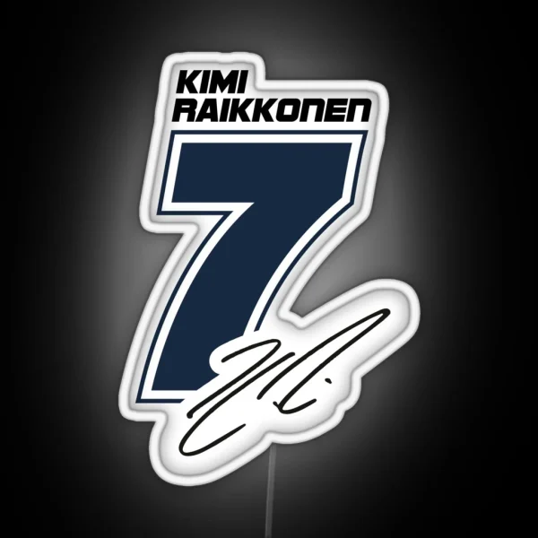 Kimi Raikkonen RGB Neon Sign