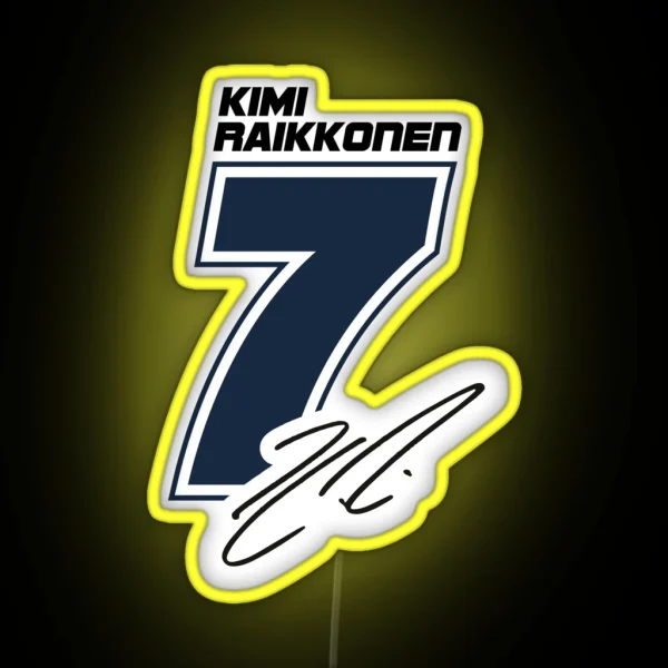 Kimi Raikkonen RGB Neon Sign