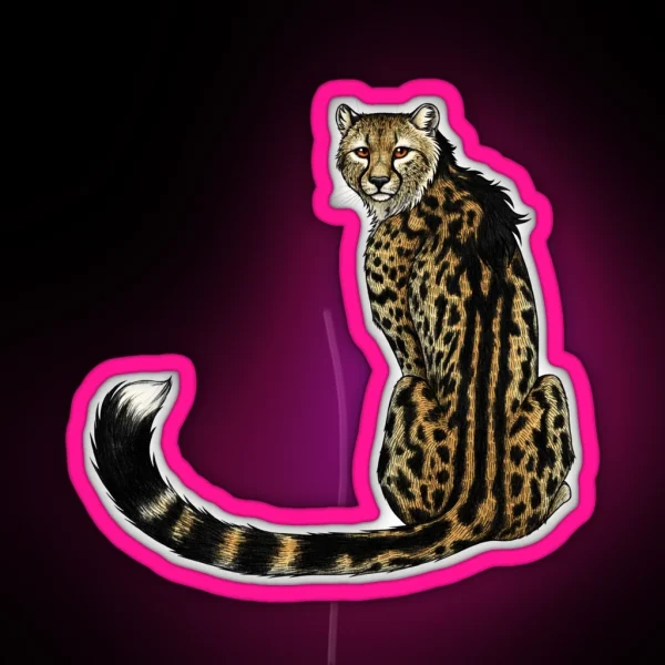 King Cheetah RGB Neon Sign