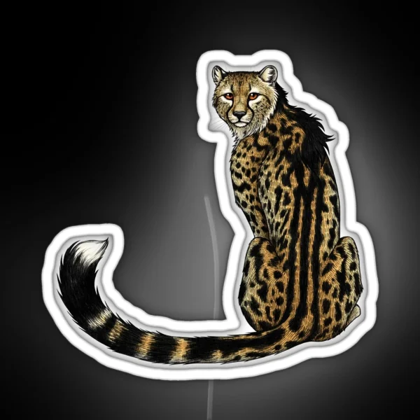 King Cheetah RGB Neon Sign