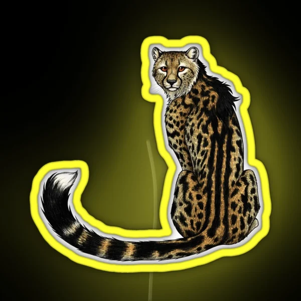 King Cheetah RGB Neon Sign