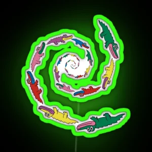 King Gizzard Spiral Gators RGB Neon Sign