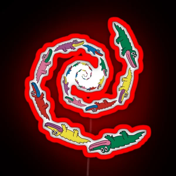 King Gizzard Spiral Gators RGB Neon Sign