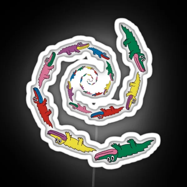 King Gizzard Spiral Gators RGB Neon Sign