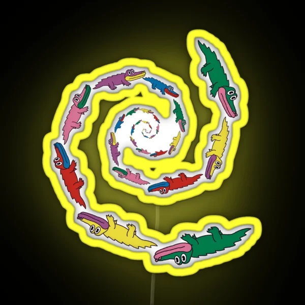 King Gizzard Spiral Gators RGB Neon Sign