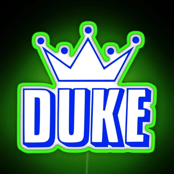 King King DUKE Blue RGB Neon Sign