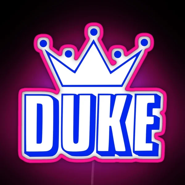 King King DUKE Blue RGB Neon Sign