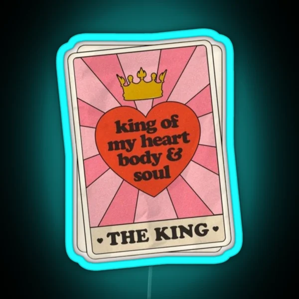 King Of My Heart Taylor Swift RGB Neon Sign
