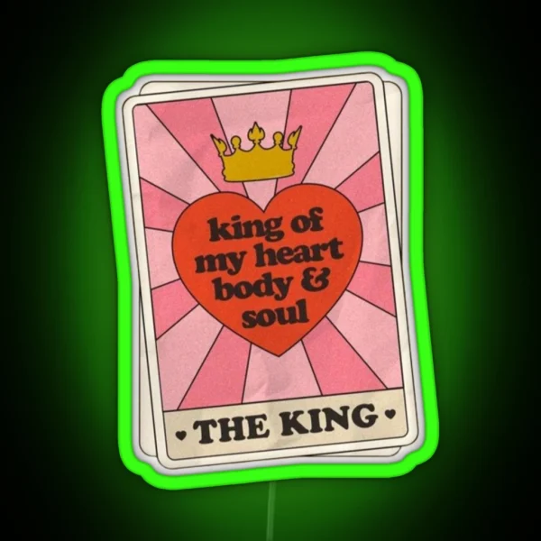 King Of My Heart Taylor Swift RGB Neon Sign