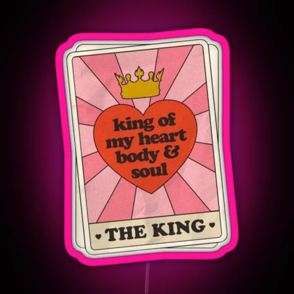 King Of My Heart Taylor Swift RGB Neon Sign