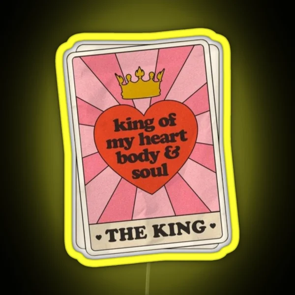 King Of My Heart Taylor Swift RGB Neon Sign