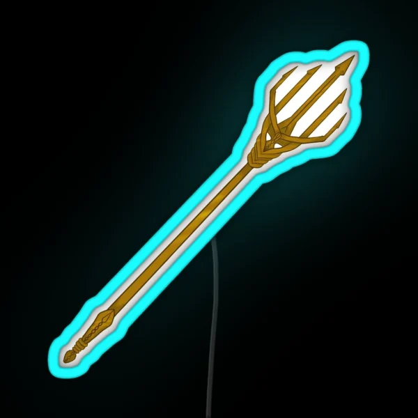 King Of The Ocean Trident RGB Neon Sign
