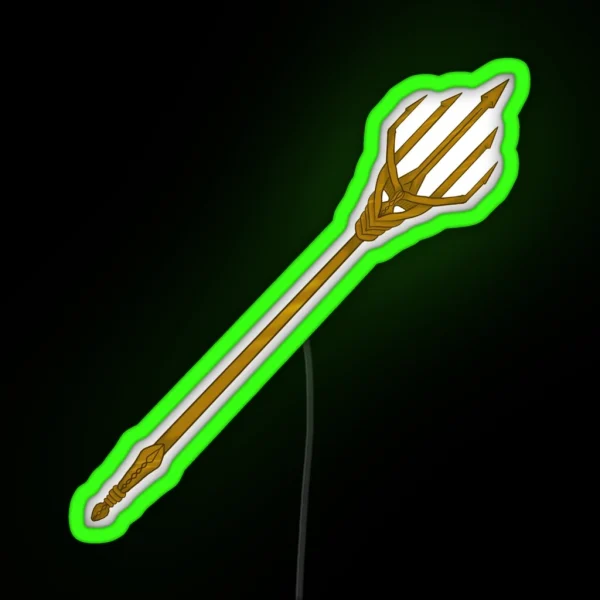 King Of The Ocean Trident RGB Neon Sign