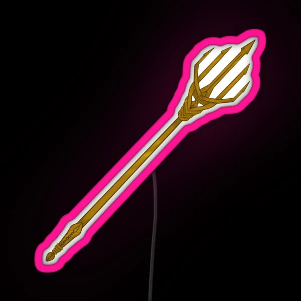 King Of The Ocean Trident RGB Neon Sign