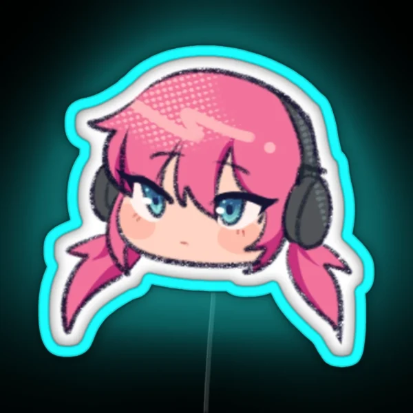 Kirino Ranmaru Headphones RGB Neon Sign