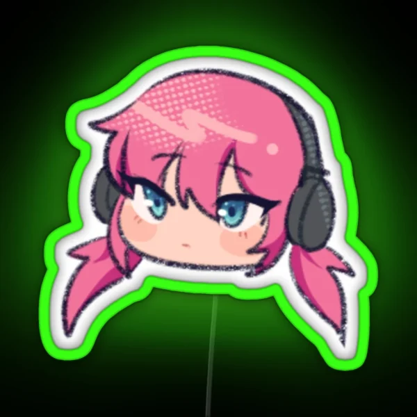Kirino Ranmaru Headphones RGB Neon Sign