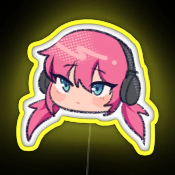 Kirino Ranmaru Headphones RGB Neon Sign
