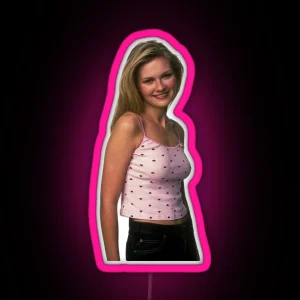 Kirsten Dunst Y2K RGB Neon Sign