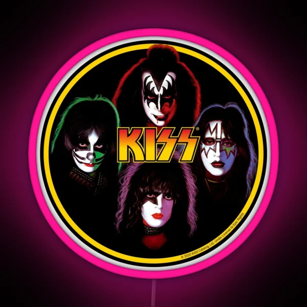 Kiss Band Rock Stars RGB Neon Sign