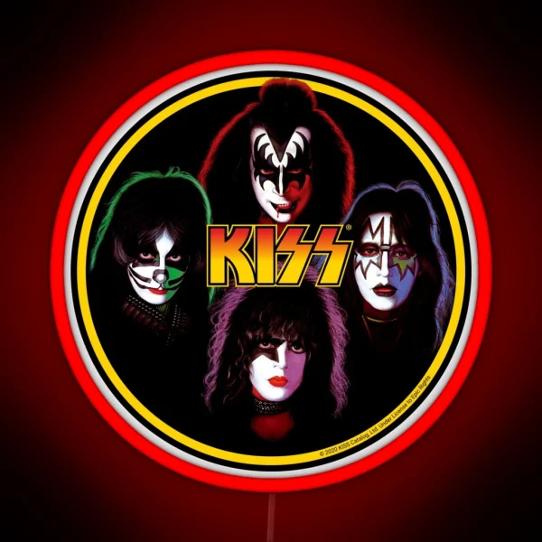 Kiss Band Rock Stars RGB Neon Sign