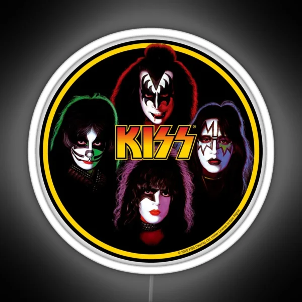 Kiss Band Rock Stars RGB Neon Sign